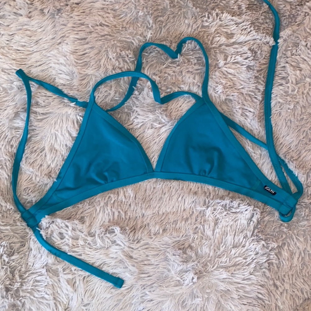 JOLYN TEAL TRIANGLE TOP